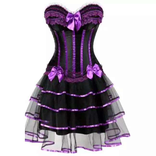 Martina Purple Corset Dress Drag