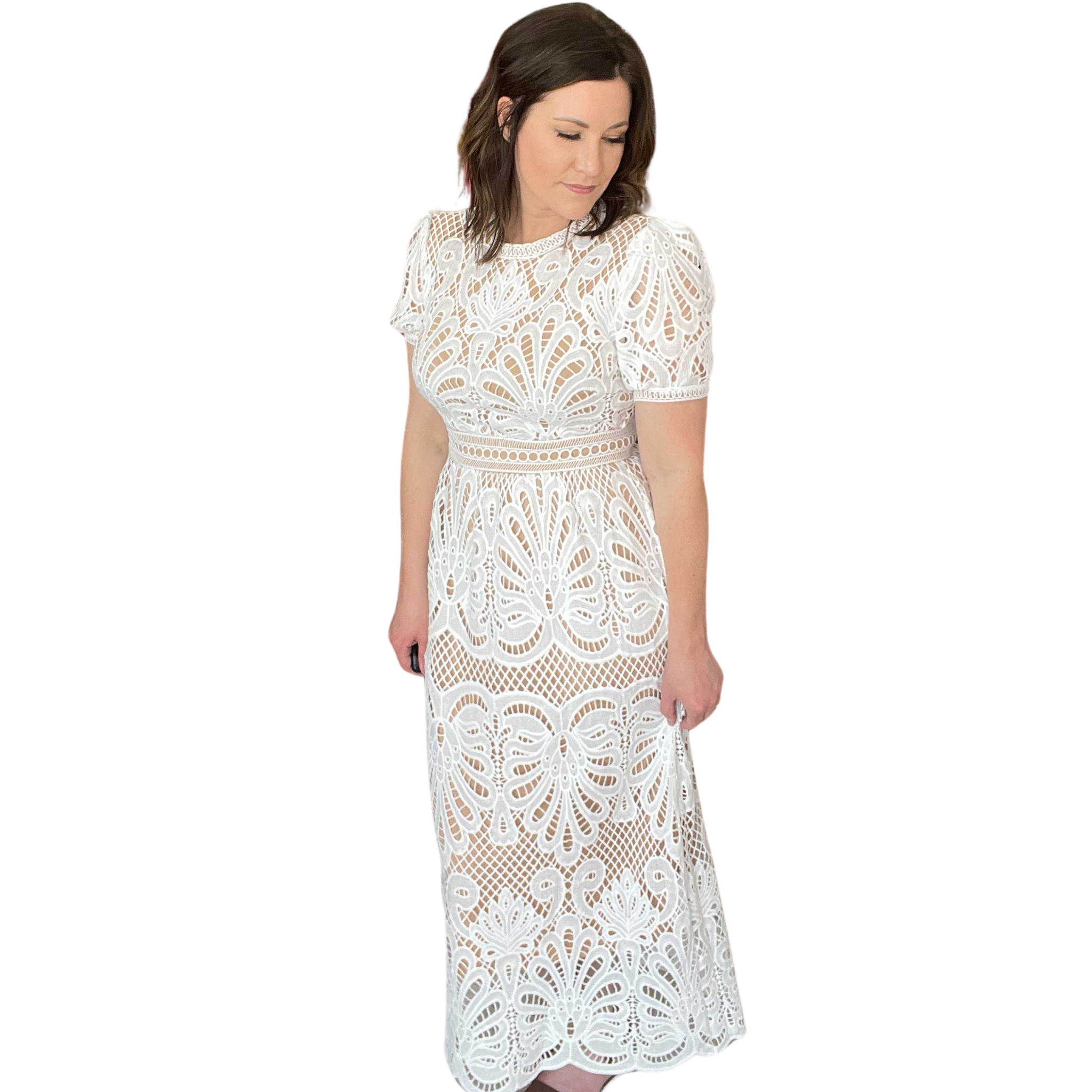 Maxi Dress - Crochet Lace - Romantic Nights - Google SEO