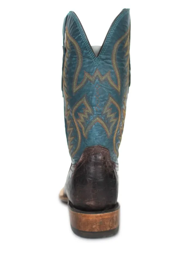 Lucchese Barrel Brown Giant Gator Boot for Men