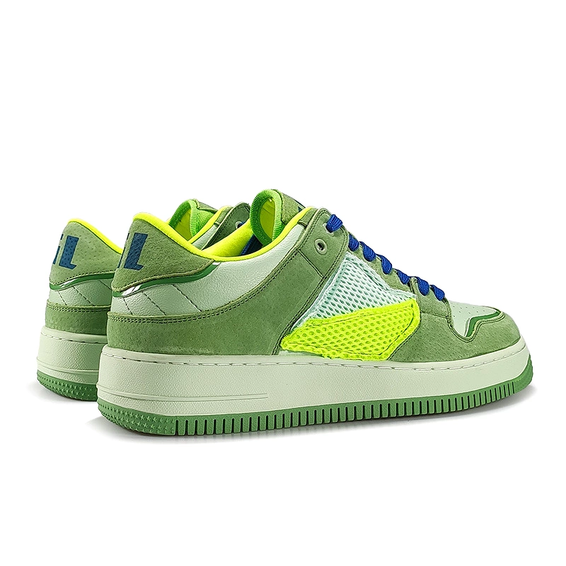 mesh skateboard sneakers green