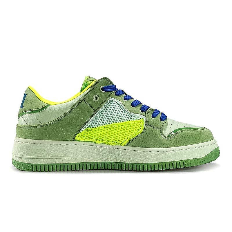 mesh skateboard sneakers green