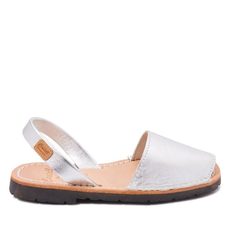 Metallic Leather Menorcan Sandal Kids Iker 1097 Metallic