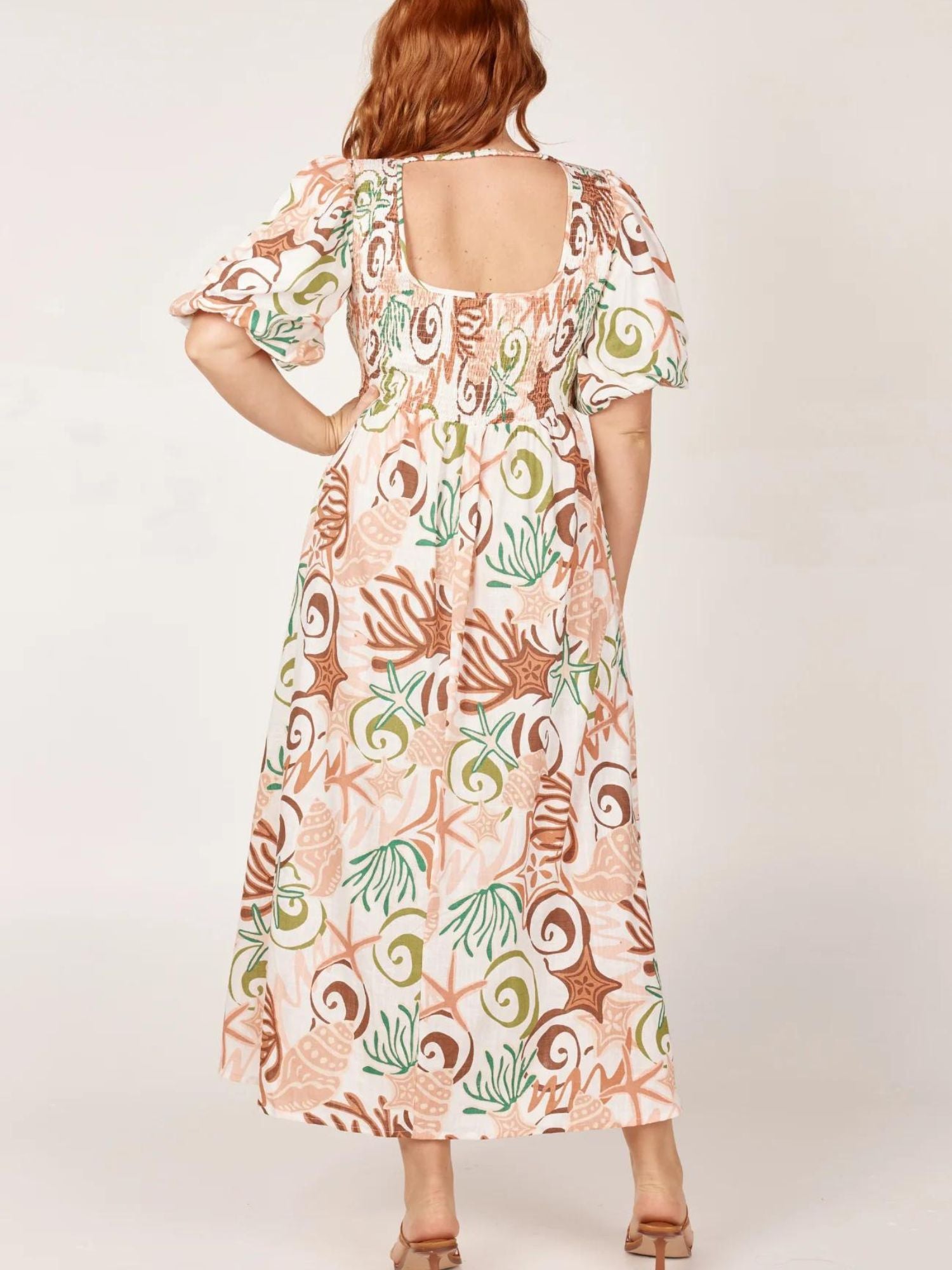 Midi Dress in Koralli Print