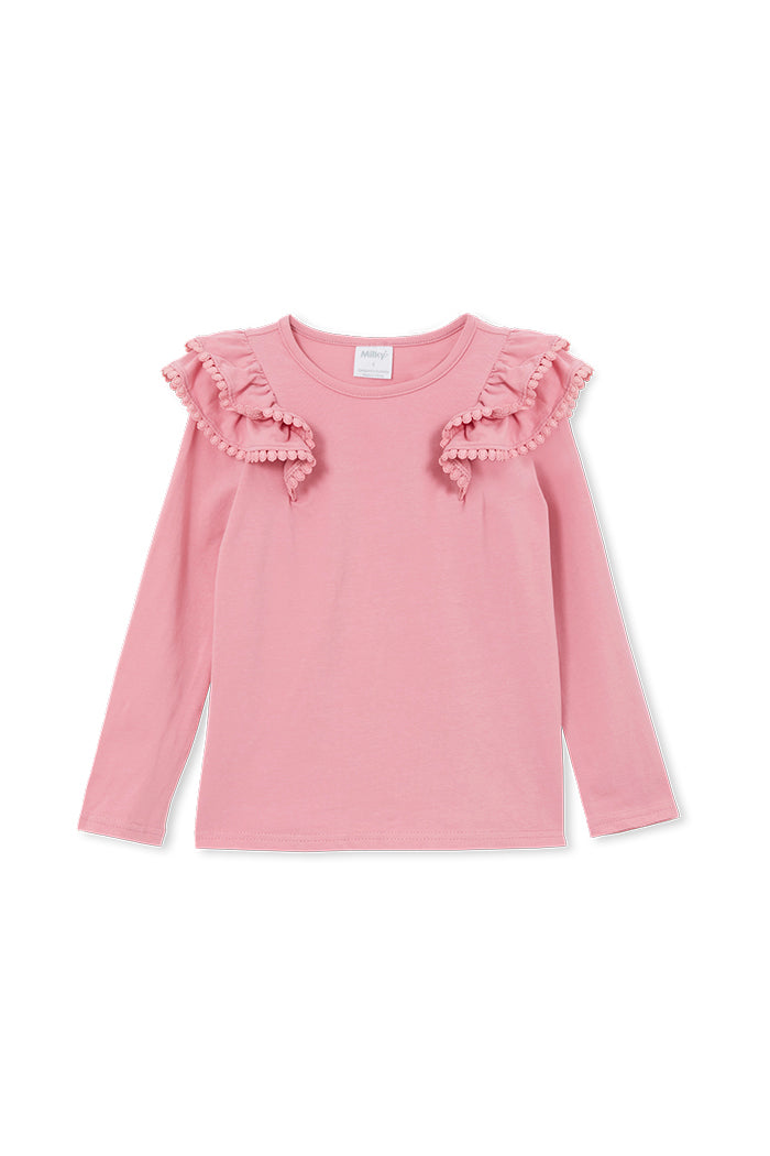 Milky Pink Frill T-Shirt