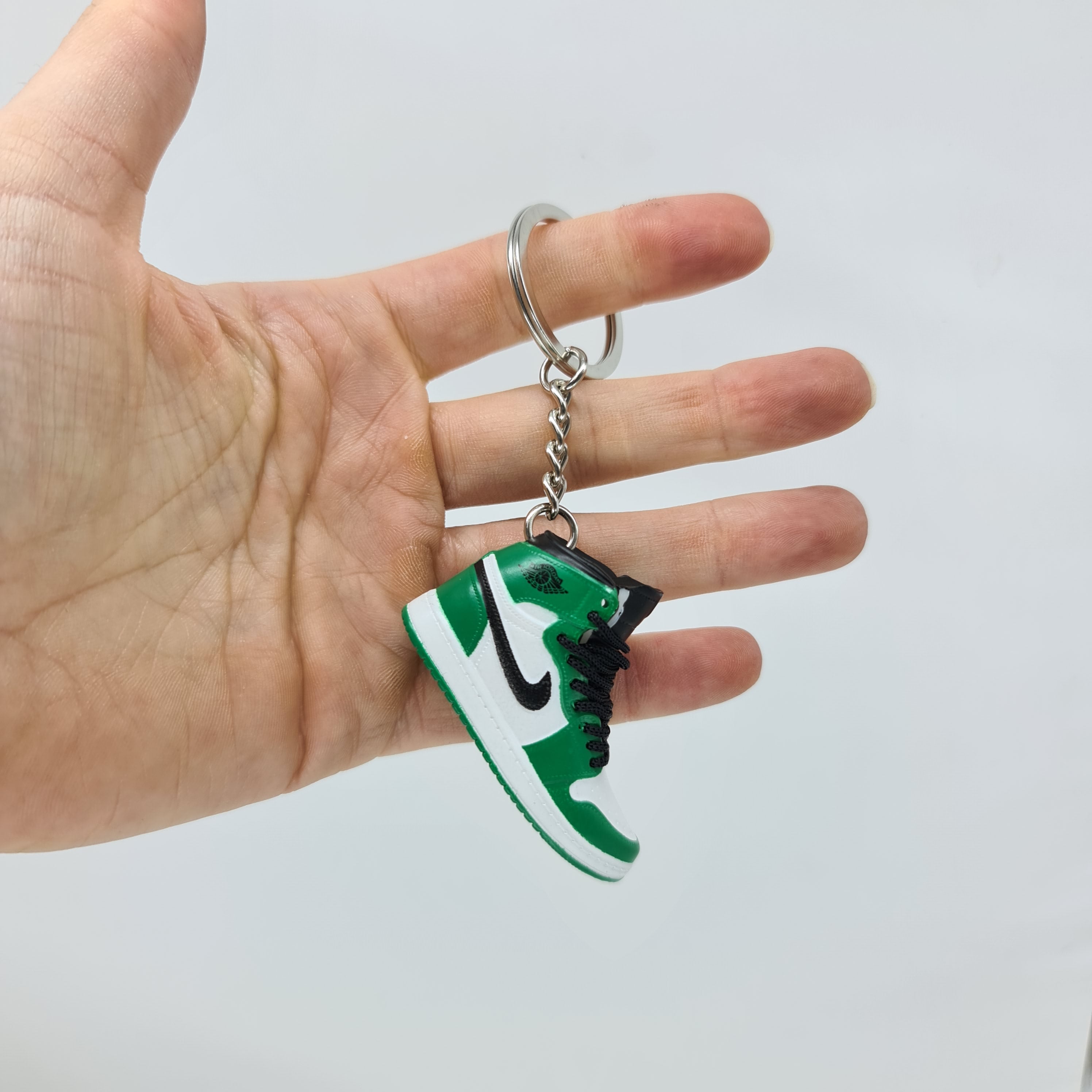 Mini Air Jordan 1 Keychain (Green/White/Black)