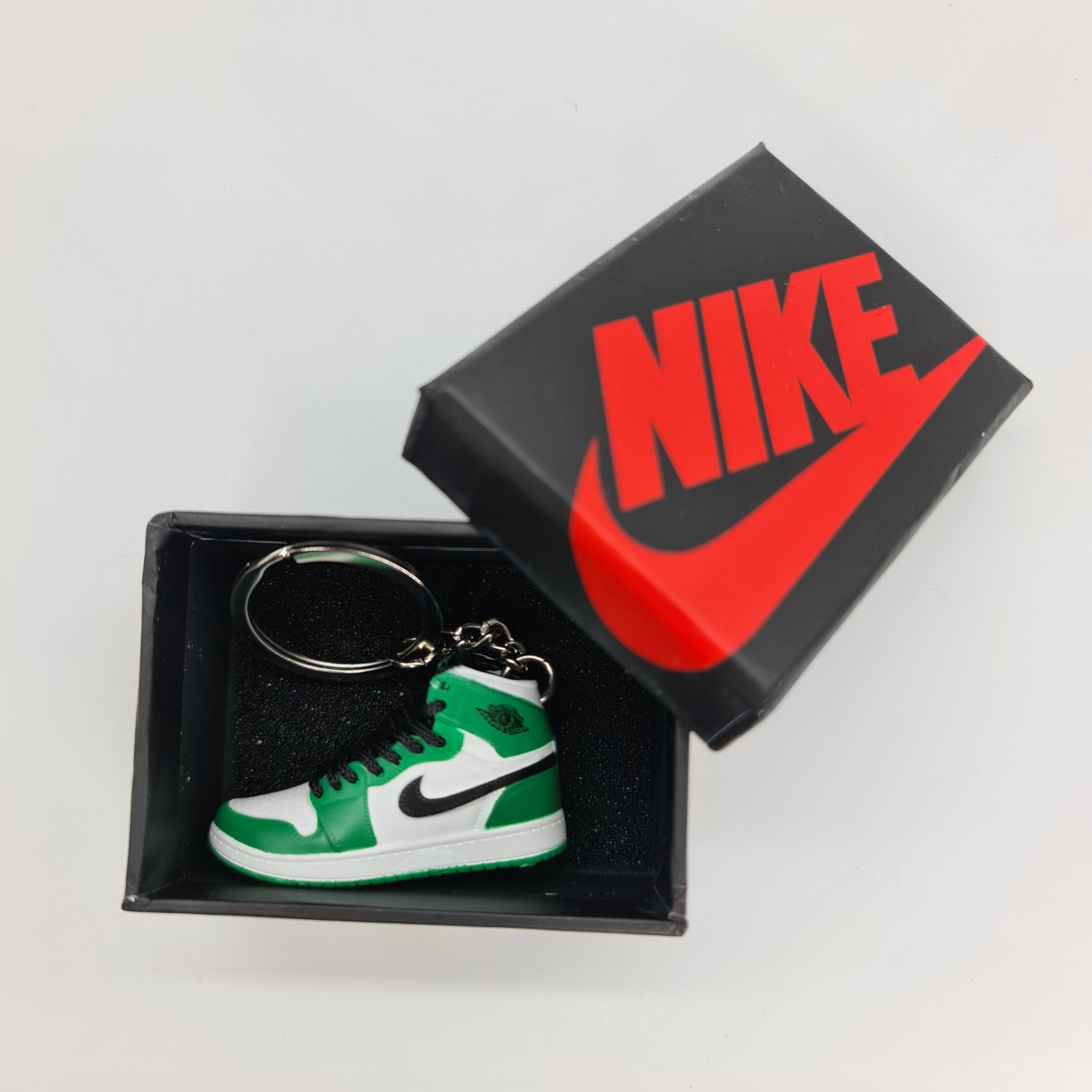 Mini Air Jordan 1 Keychain (Green/White/Black)