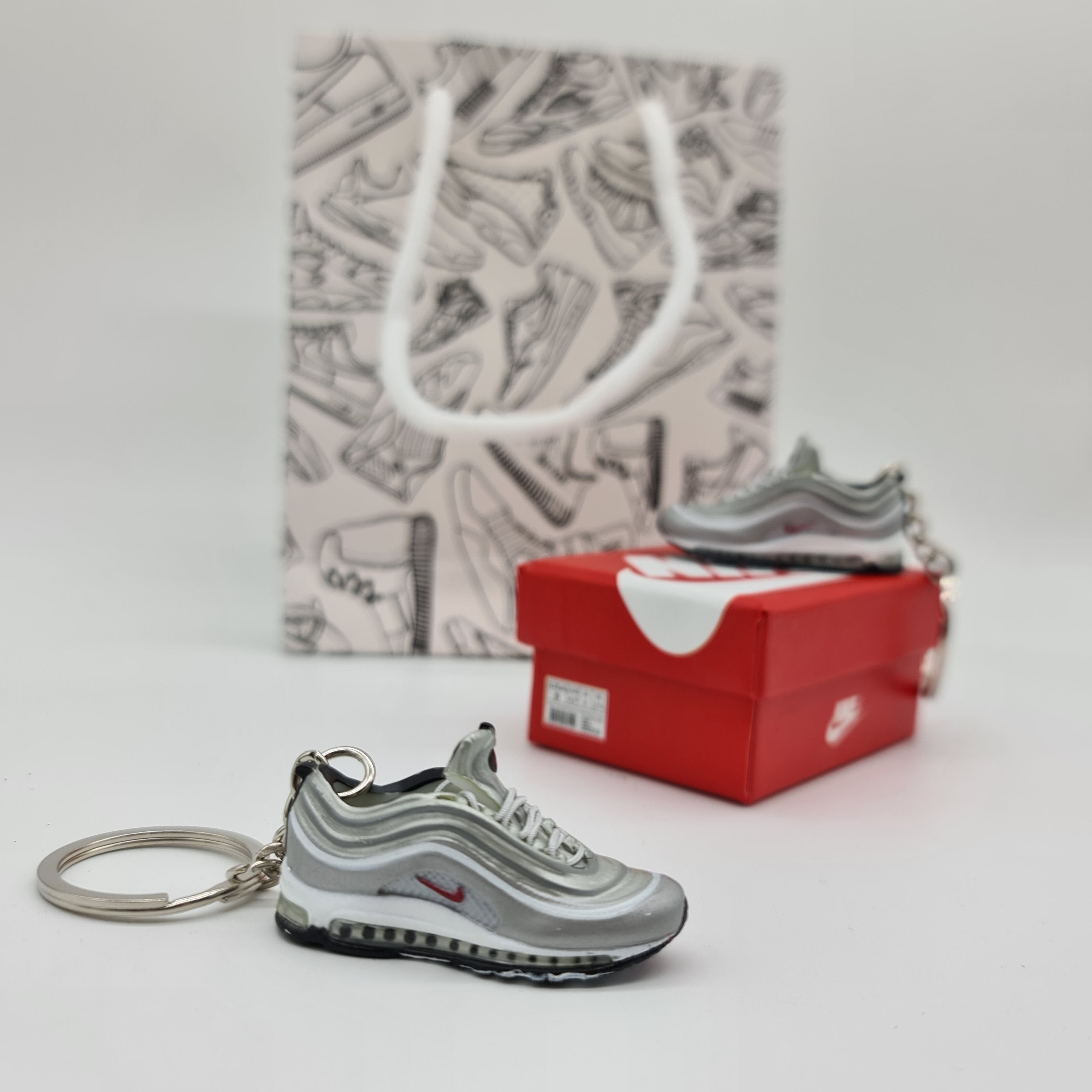 Mini Air Max 97 Silver Sneaker Keyring