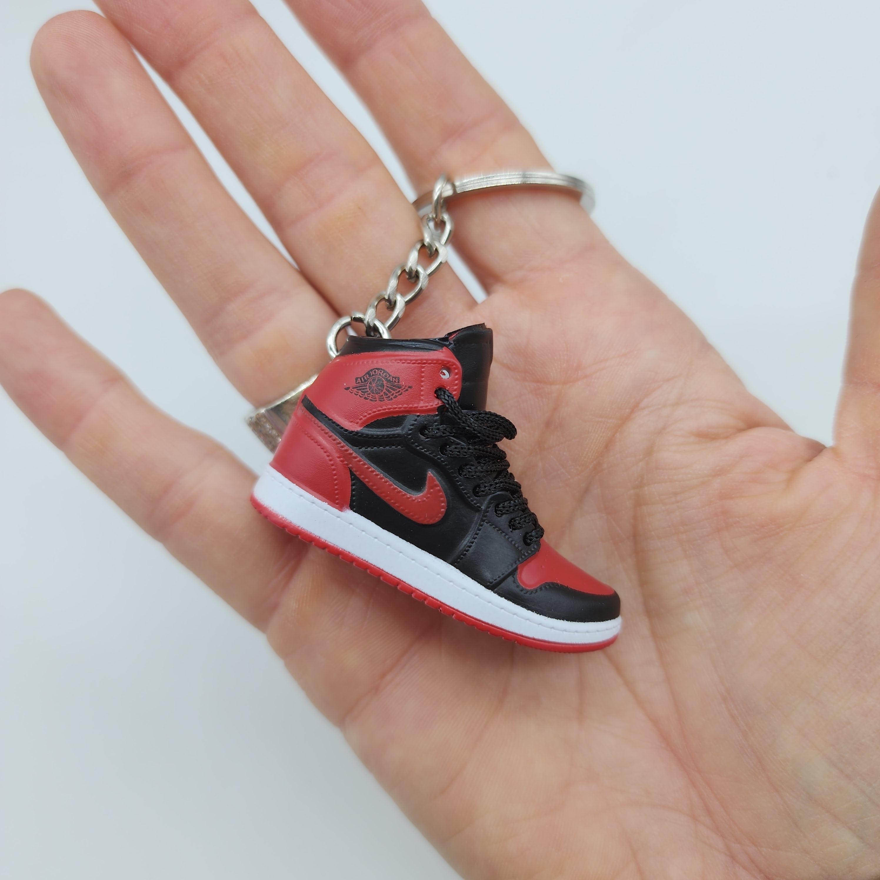 Mini Sneaker Keychain - Air Jordan 1 (Red/Black)