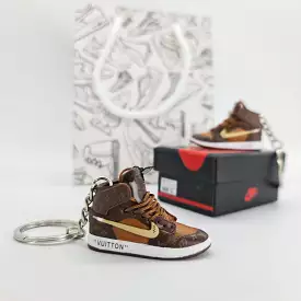 Mini Sneaker Keyring - Air Jordan 1 x Louis Vuitton