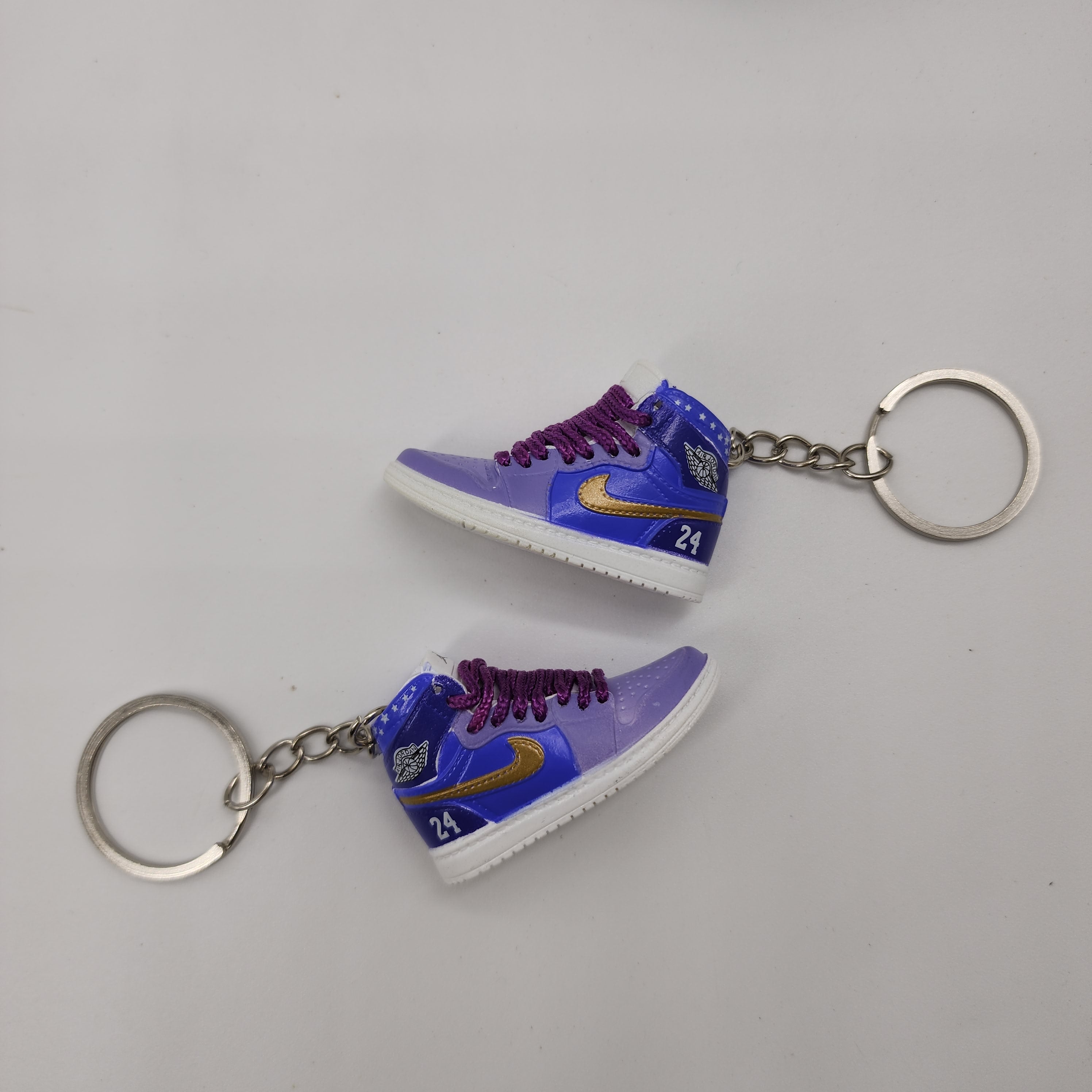 Mini Sneaker Keyring - AJ1 Purple Mamba