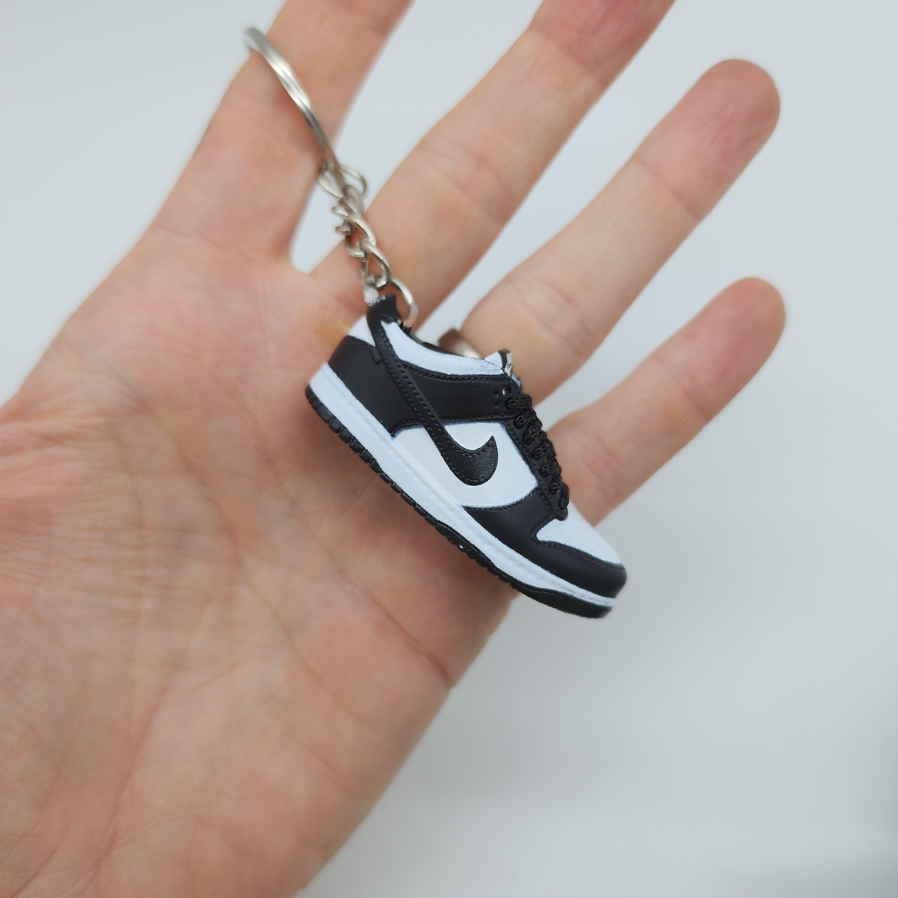 Mini Sneaker Keyring - Dunk Black White