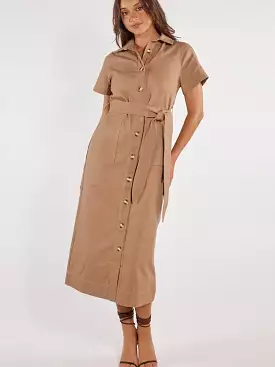 Mocha Nicole Midi Dress