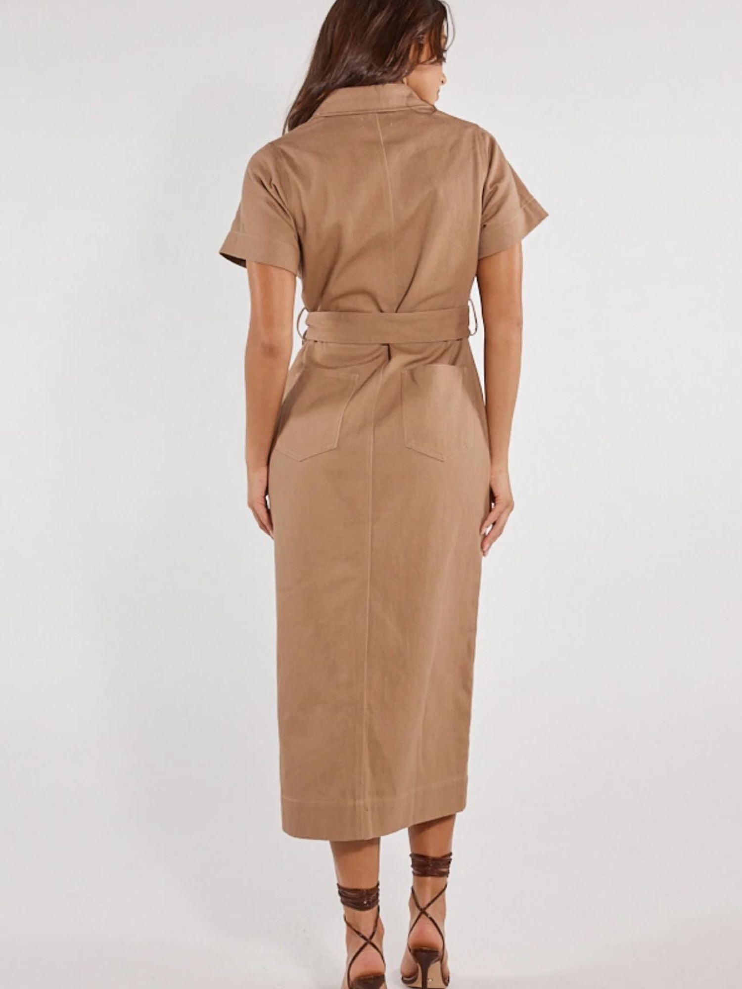 Mocha Nicole Midi Dress