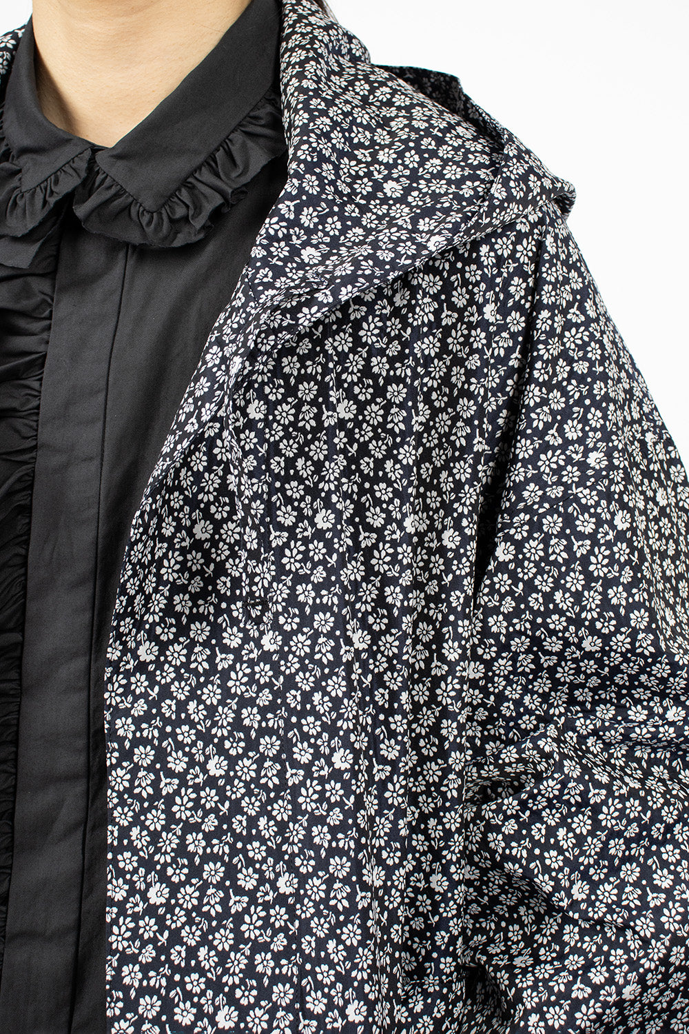 Mod's Navy Floral Coat