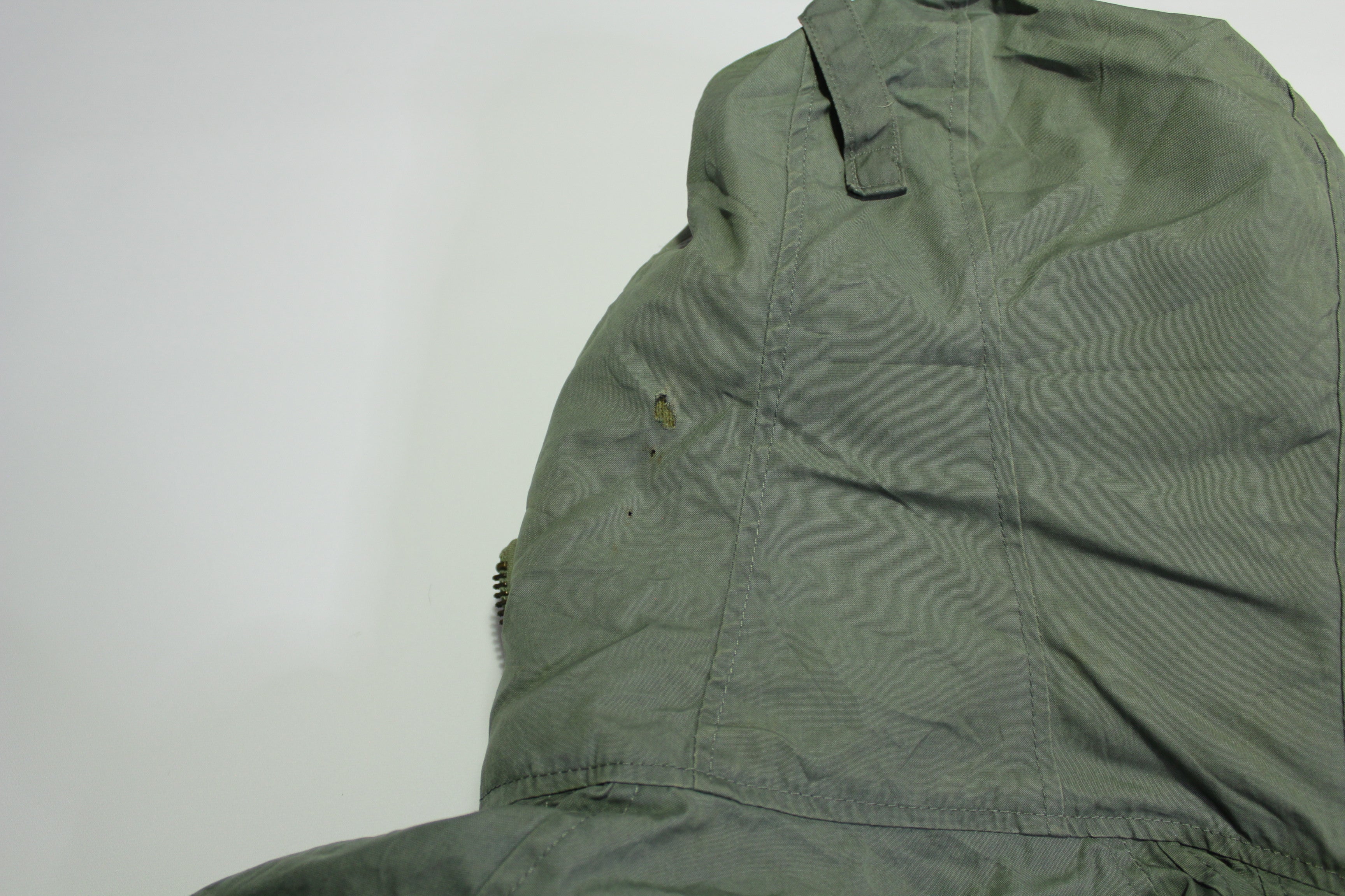 N3-B vintage parka jacket - 1975 Vietnam era, army military extreme cold weather, hooded