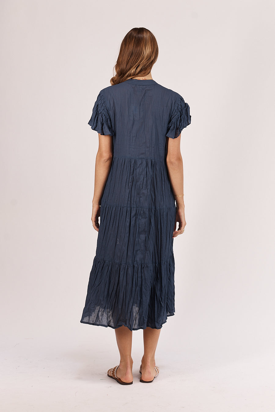 Navy Abigail Midi Dress