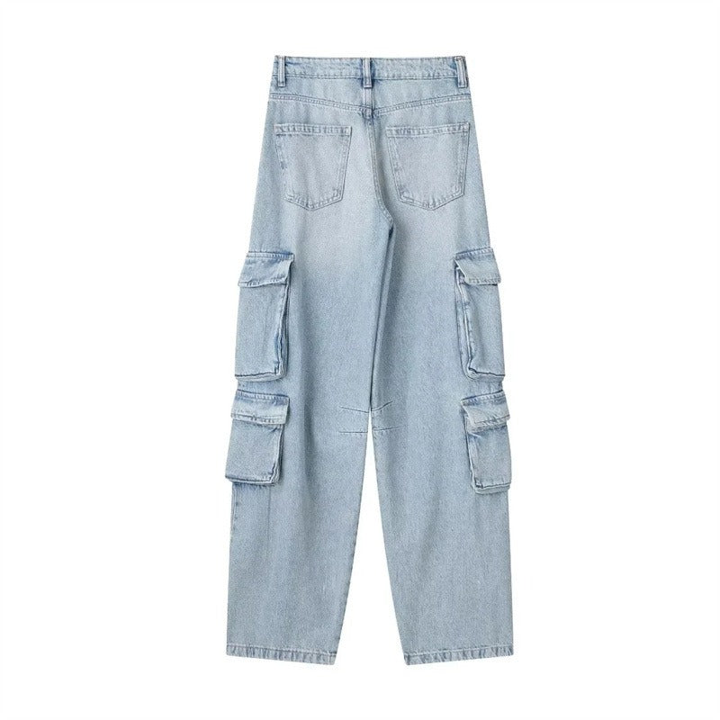 New Worker Style Mid-Waist Jeans - Shop Now!