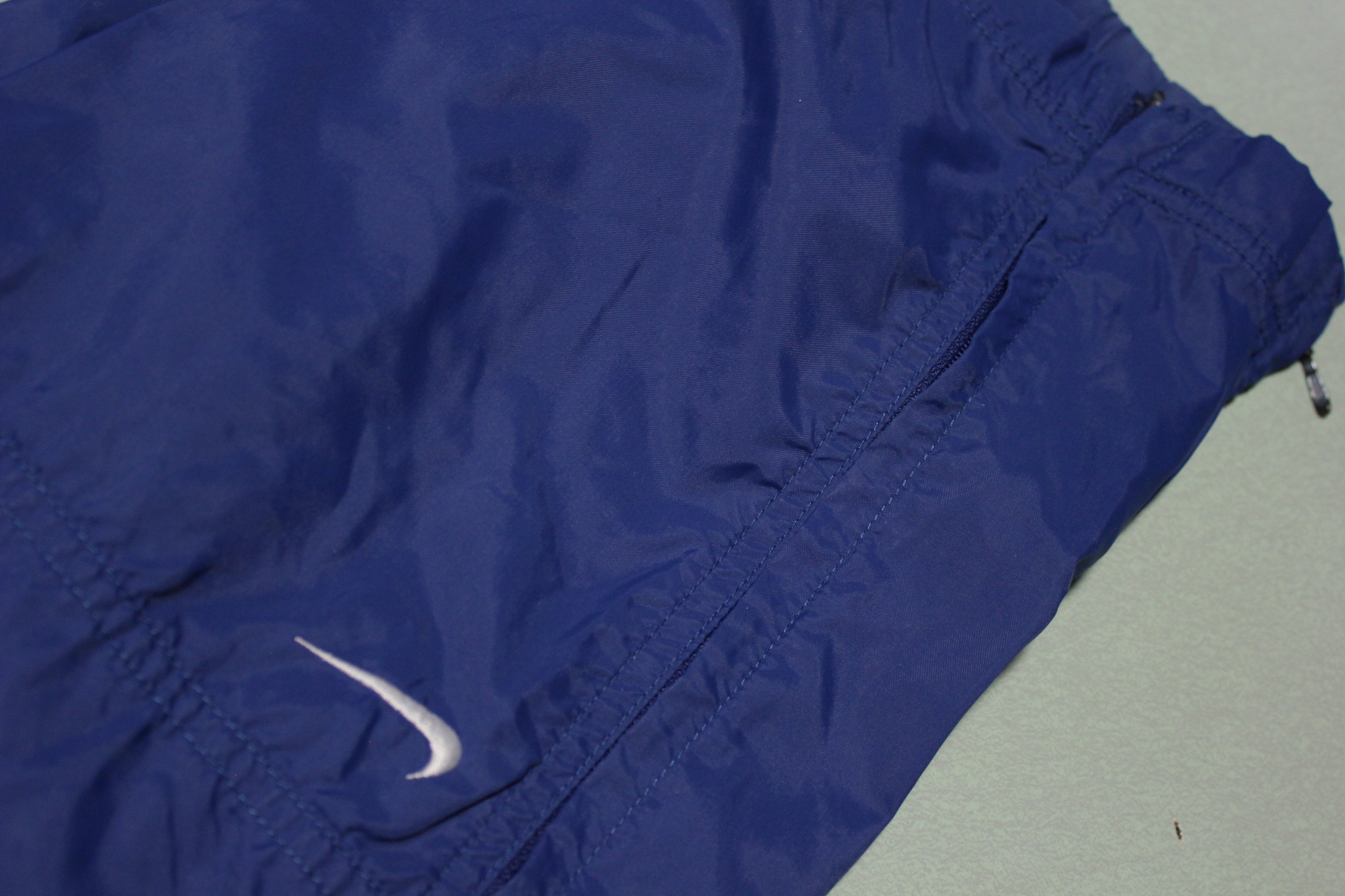 Nike Vintage 90s Black Tag Swoosh Track Windbreaker Pants for Sale