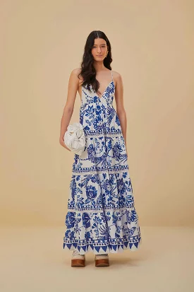 Off-White Floral Print Maxi Dress | Farm Rio