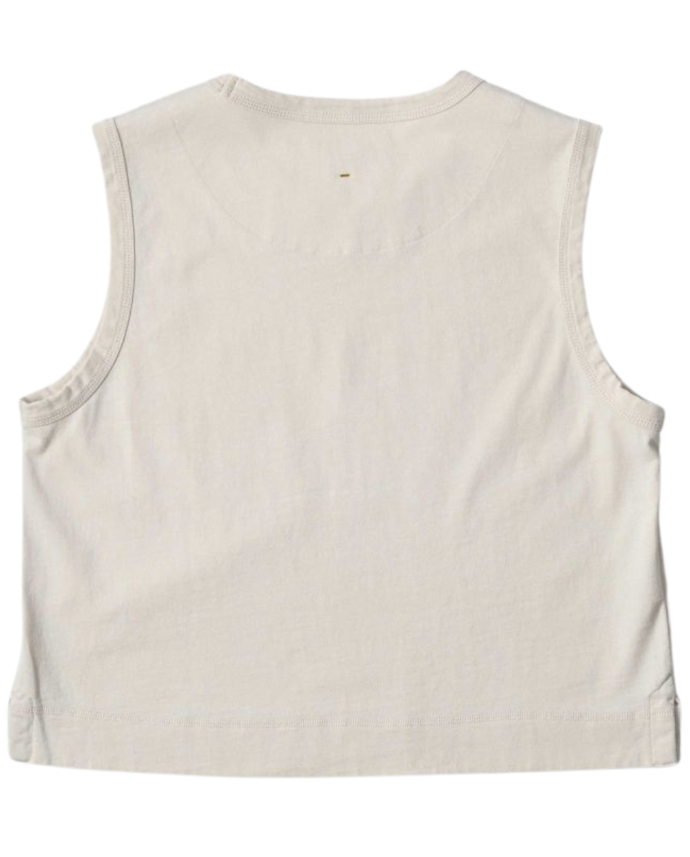 Off White Tank Top Matte Jersey.