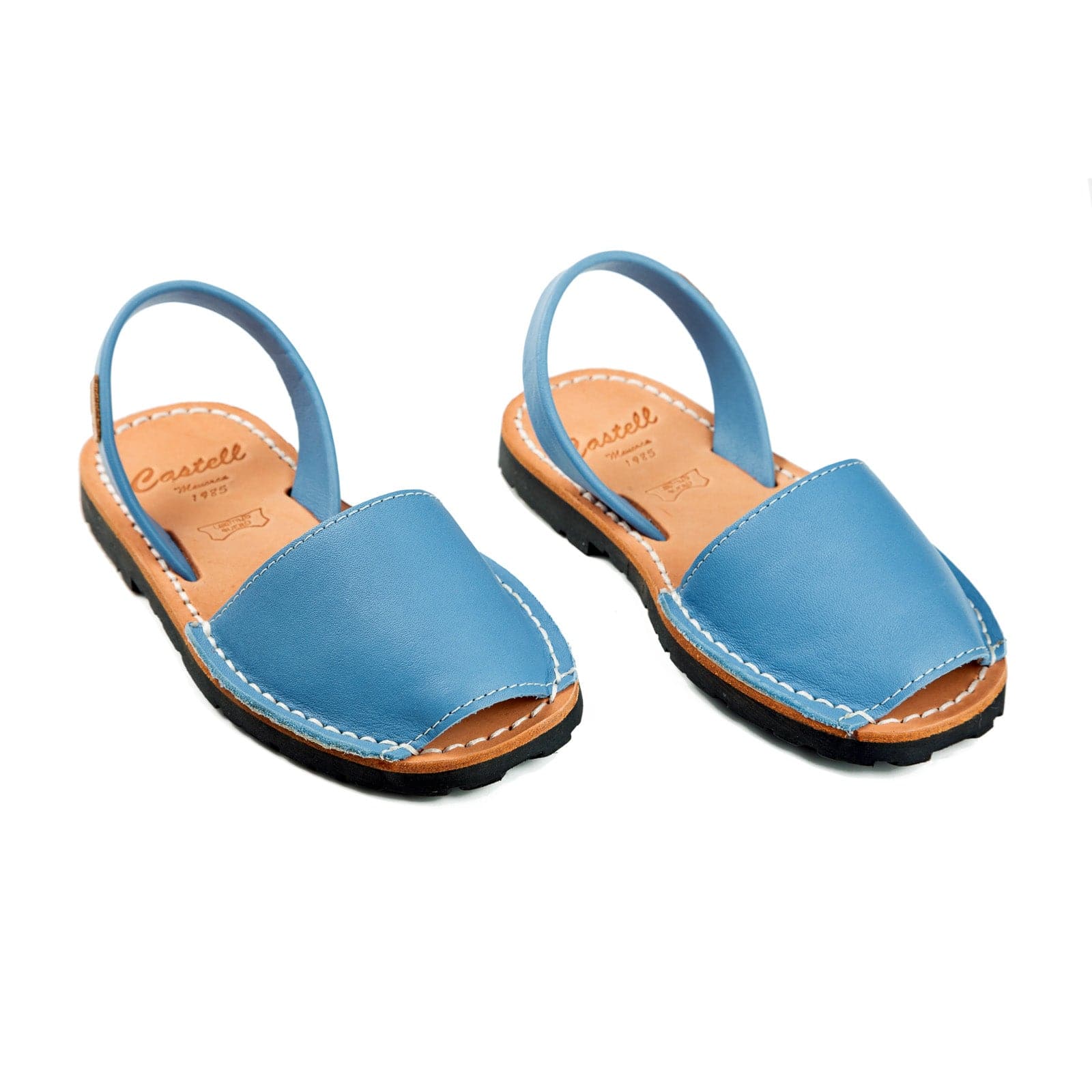 Open Toe Leather Kids Menorcan Sandal - Iker 1097 Leather