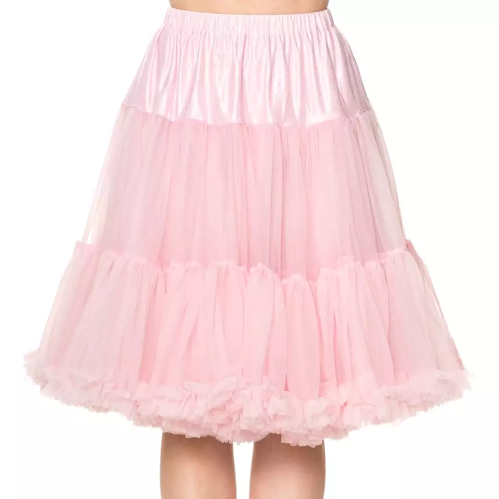 pink net vintage rockabilly 50s petticoat skirt