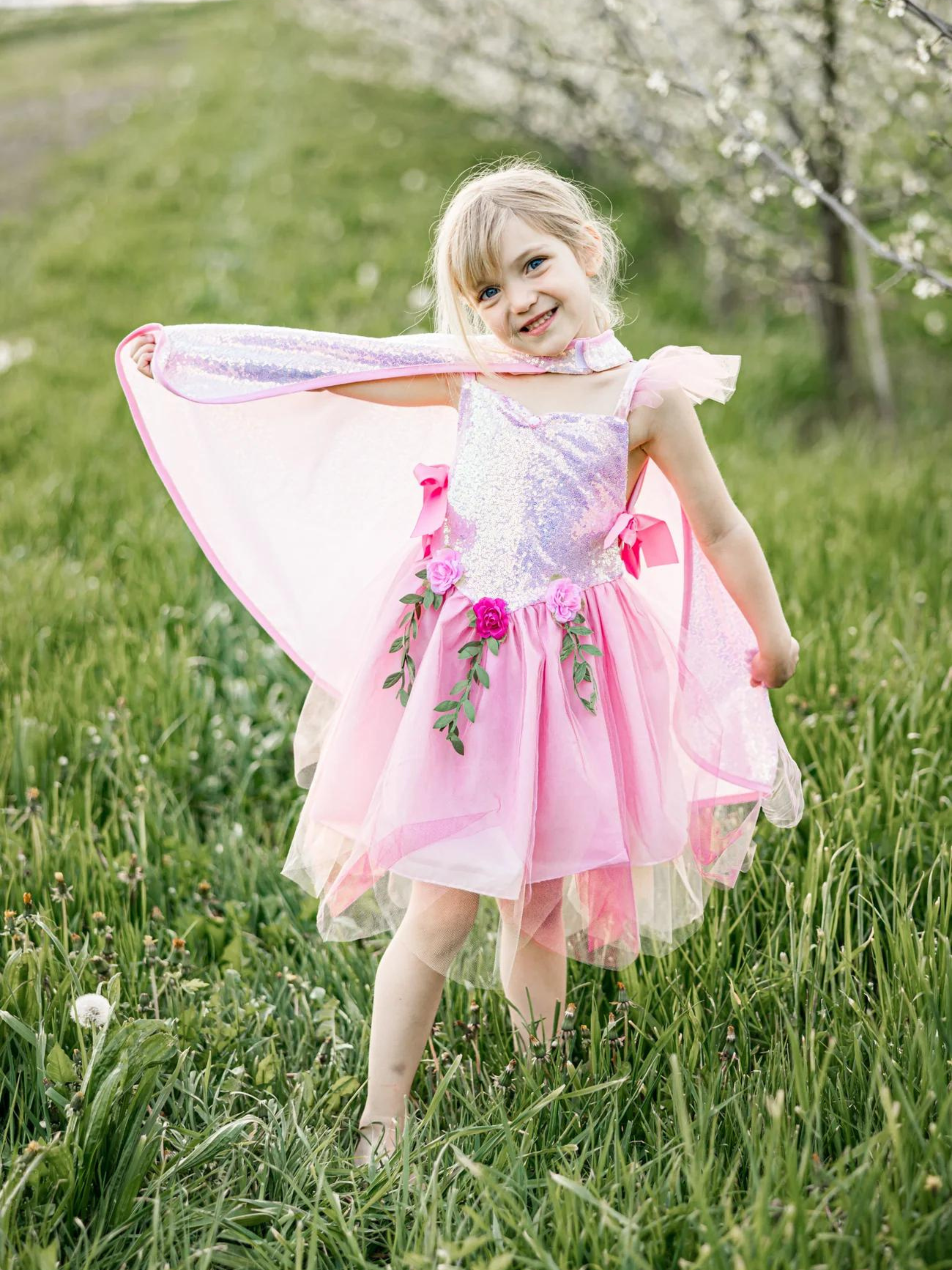 Pink Sequin Forest Fairy Tunic