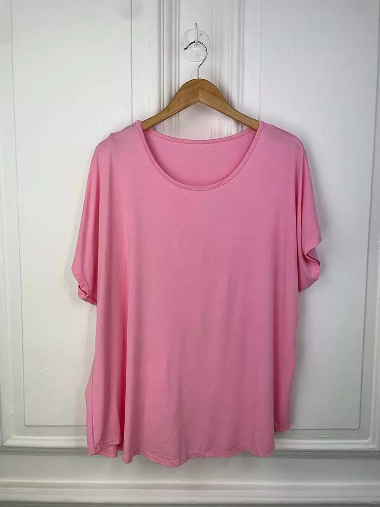 Plain Pink Tee - Online Shop