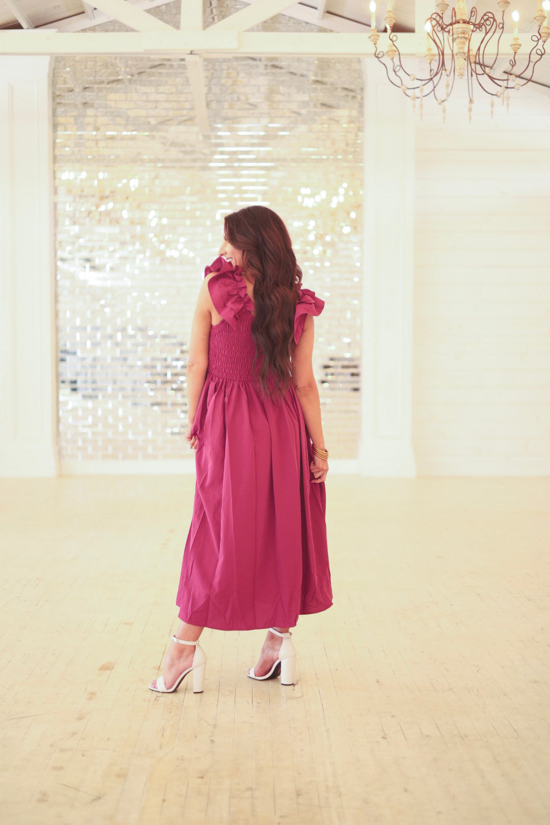 Plum Midi Dress