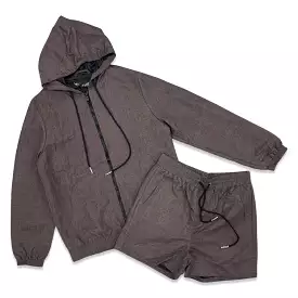 Plum Short Set - TRNCHS Windbreaker.