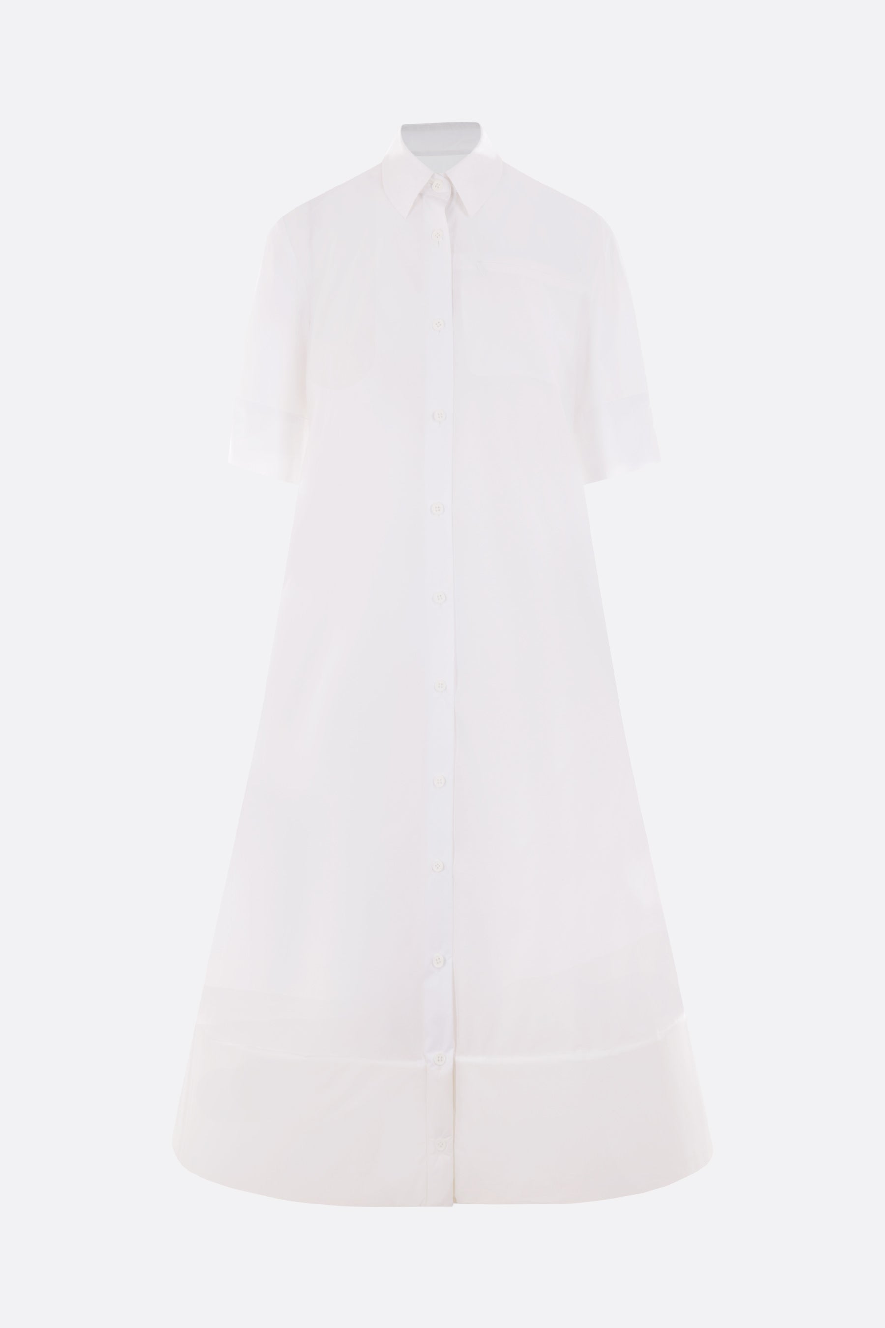 Poplin shirt dress.