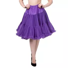 Purple Rockabilly Petticoat Skirt | Vintage 50s Style with Extra Volume | Net Fabric