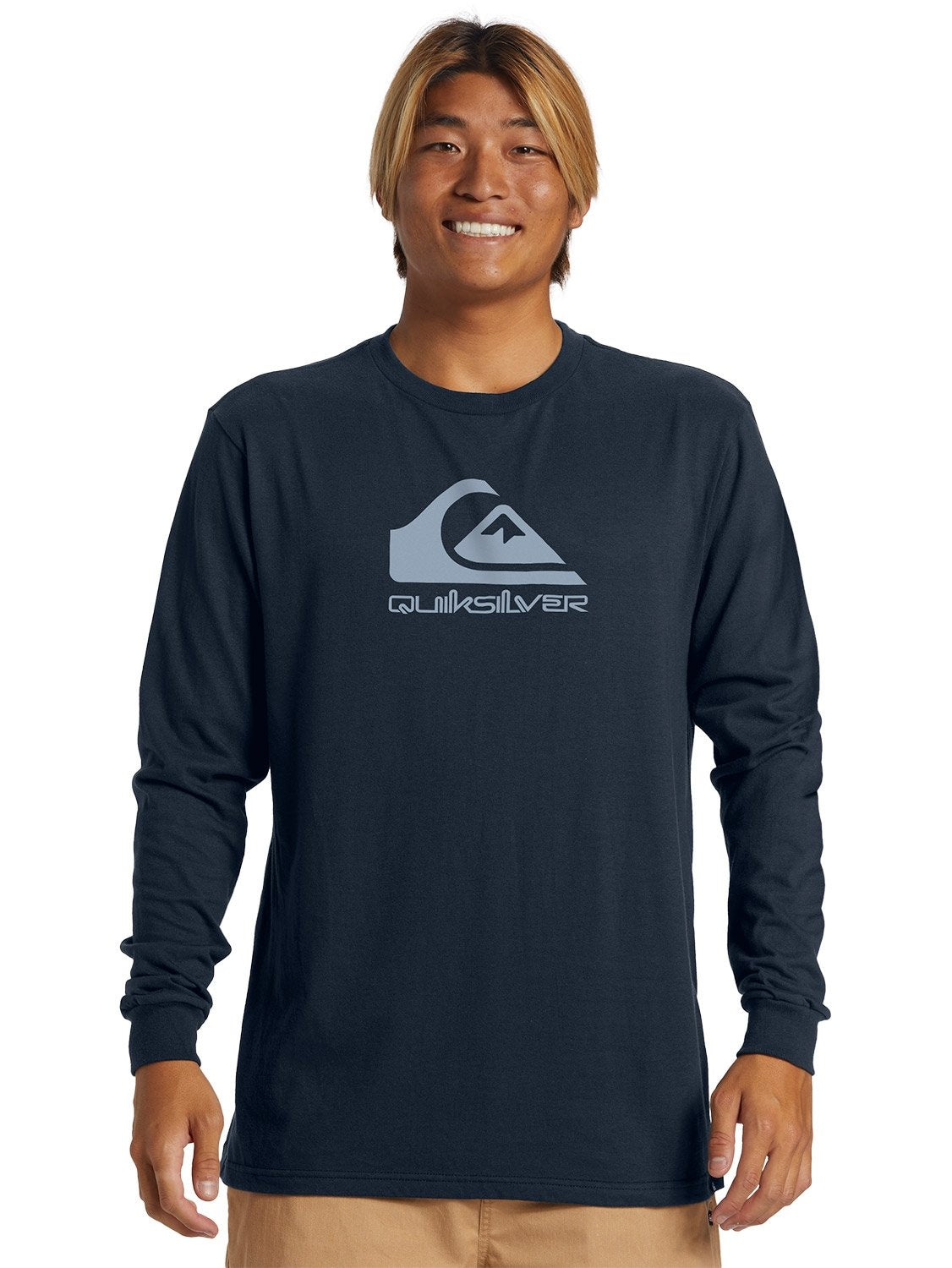 Men's Quiksilver Long Sleeve T-Shirt with Corp Logo