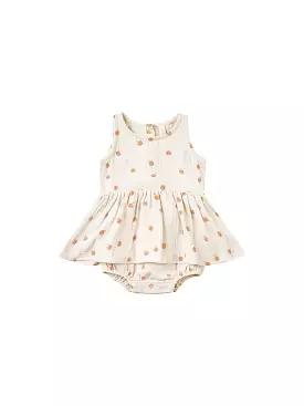 Quincy Mae Orange Skirt Romper