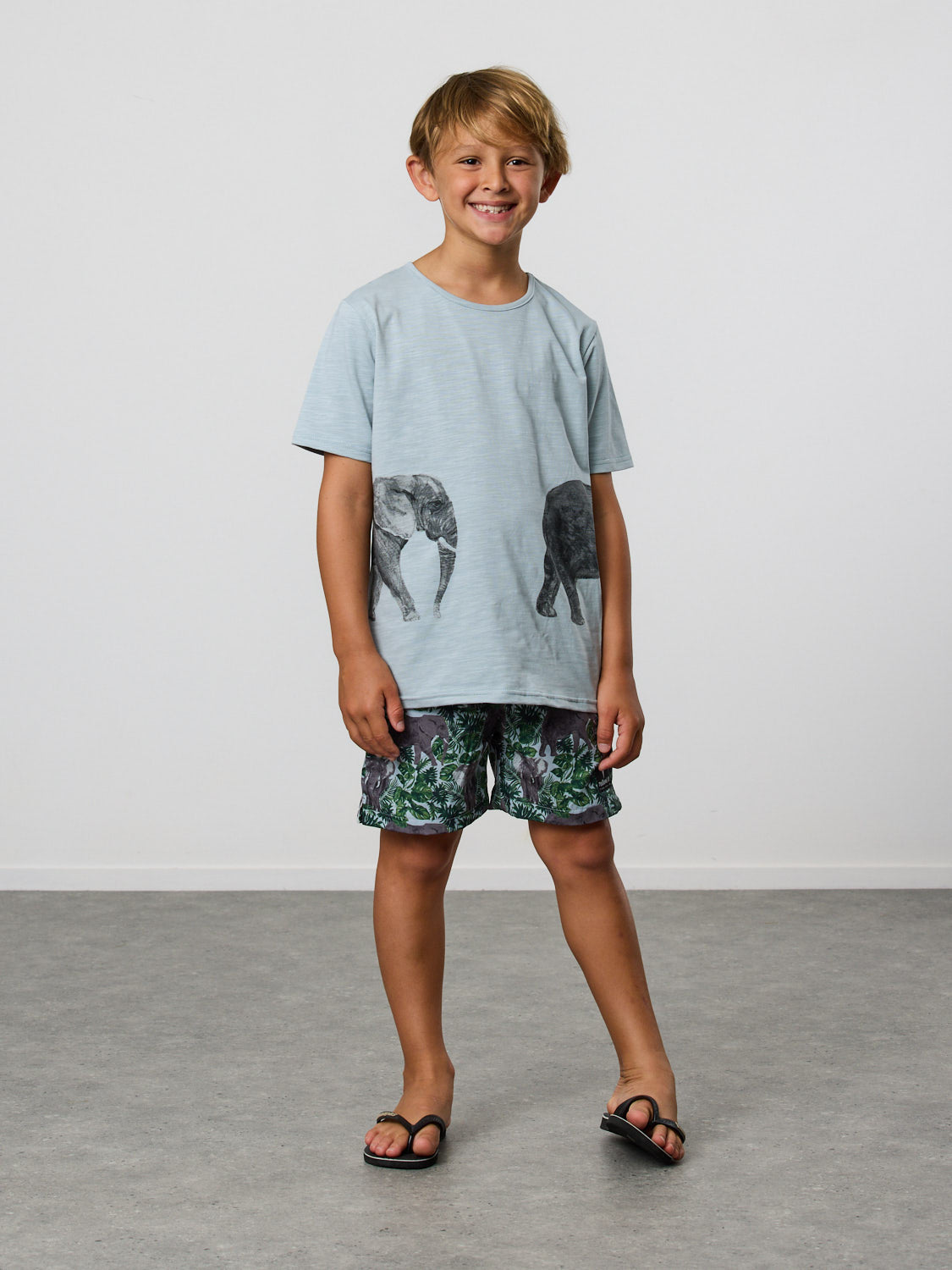 Radicool Kids Bull Elephant Tee - Sizes 6-year-old, 7-year-old.