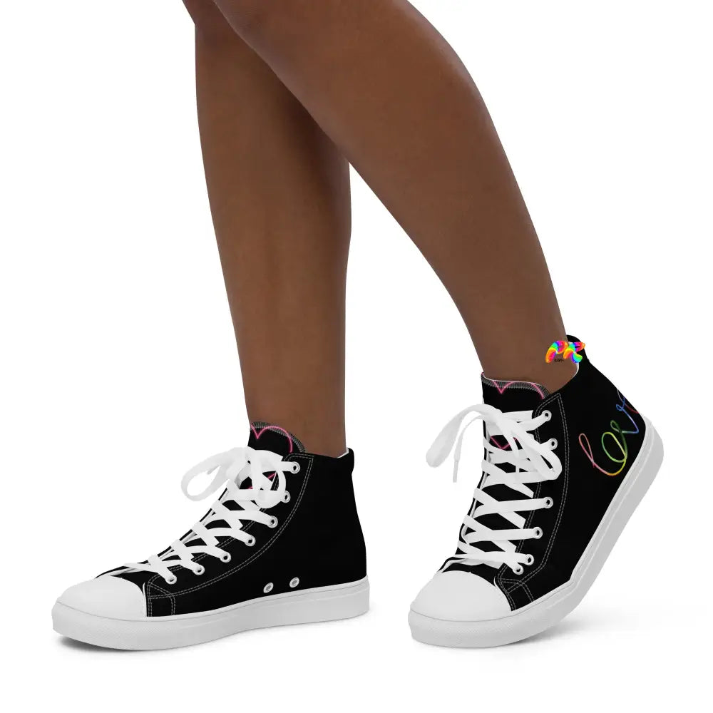 Rainbow Heart Canvas Sneakers