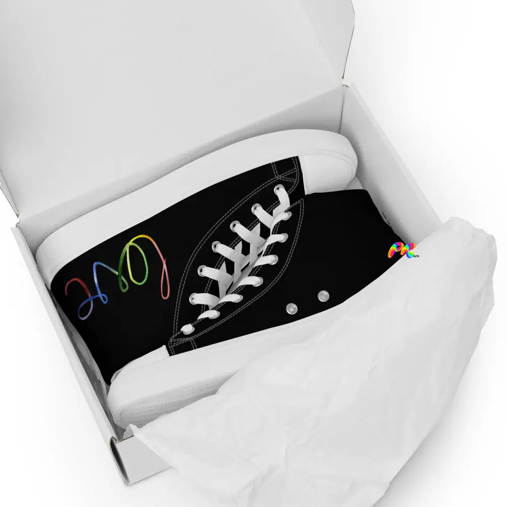 Rainbow Heart Canvas Sneakers