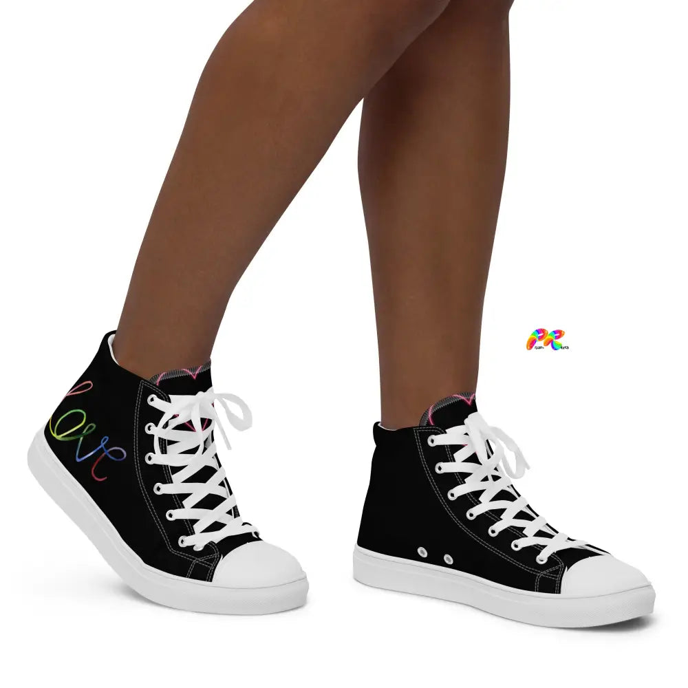 Rainbow Heart Canvas Sneakers