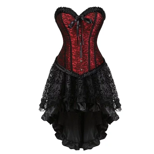 Red corset dress drag Crisalide