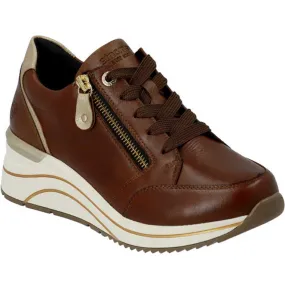 Remonte by Rieker D0T03 Wedge Sneaker in Chestnut for Women