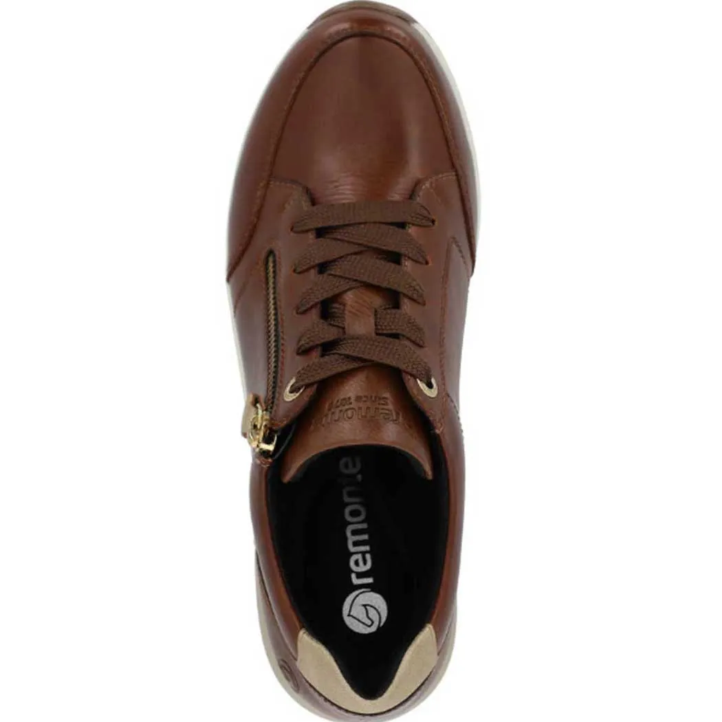 Remonte by Rieker D0T03 Wedge Sneaker in Chestnut for Women