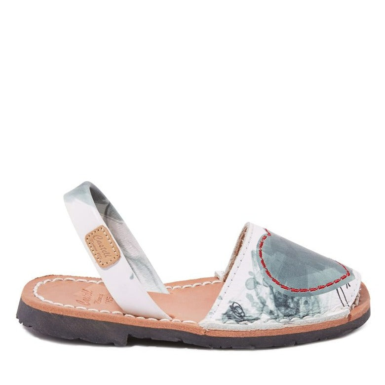 Renewed Leather Kids Menorcan Sandal - Iker 1601