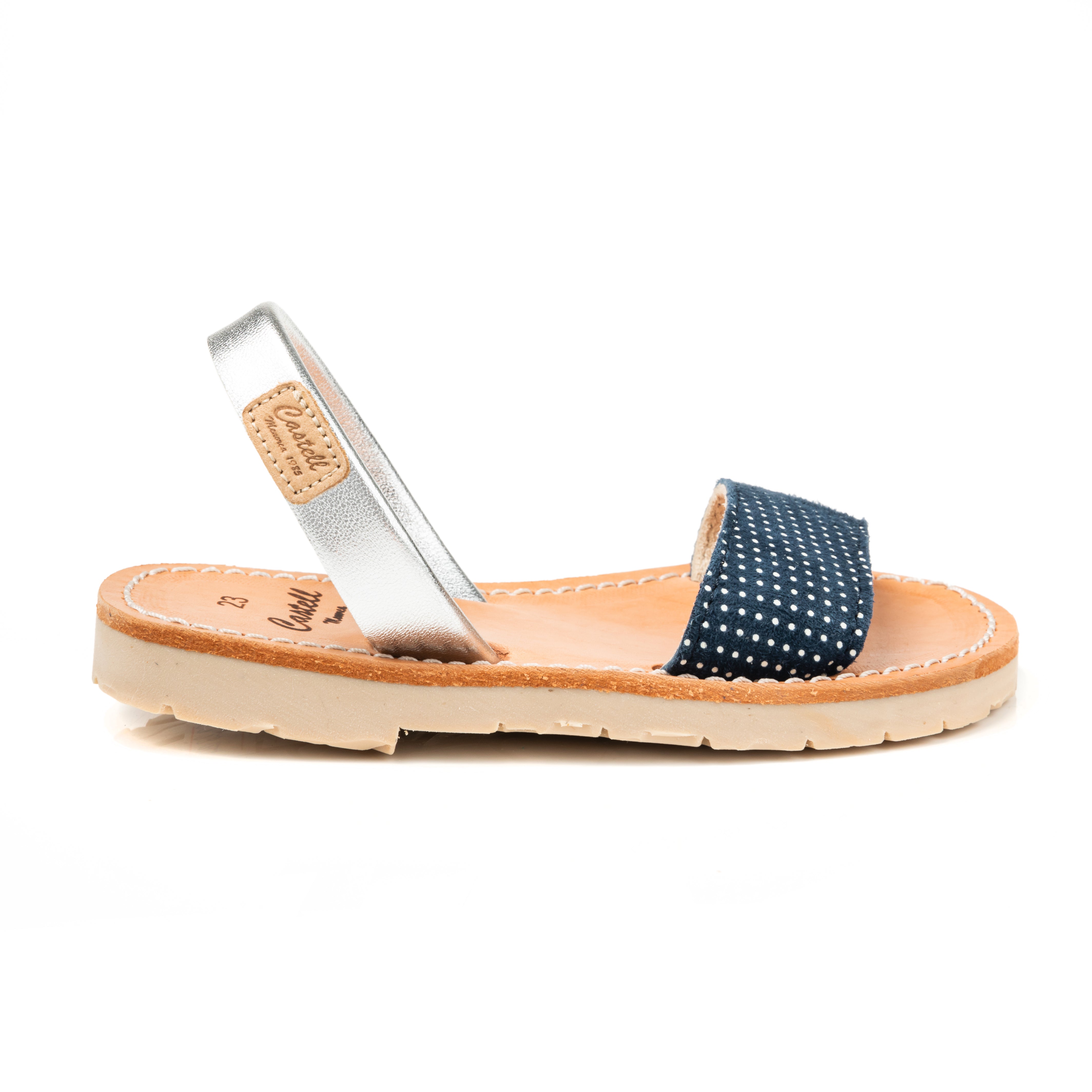 Renewed Leather Kids Menorcan Sandals - A1452