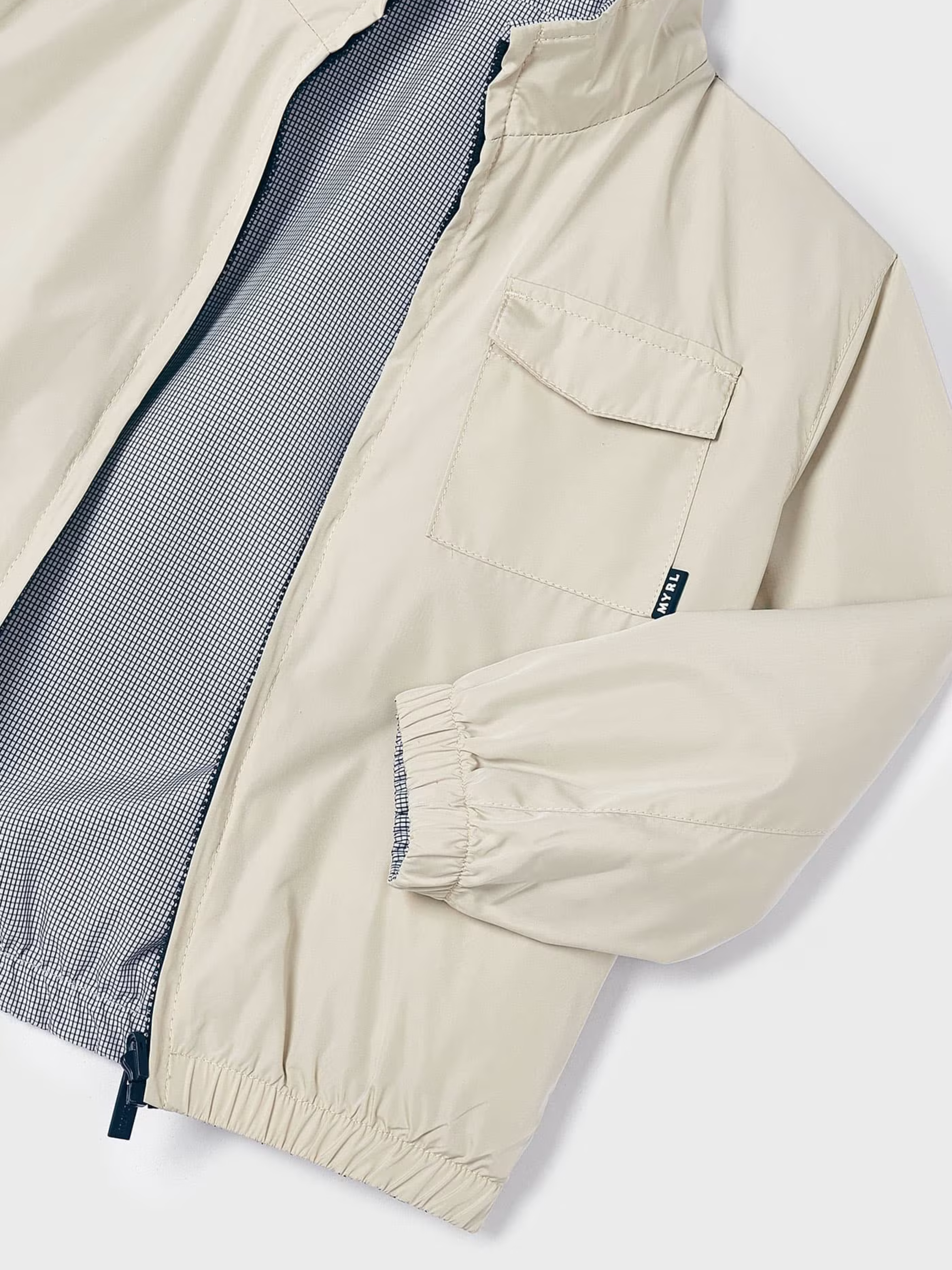 Reversible Khaki Windbreaker