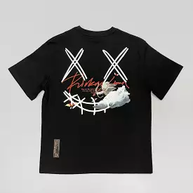 Rickyisclown Clothing - Fallen Angel Smiley Tee Black