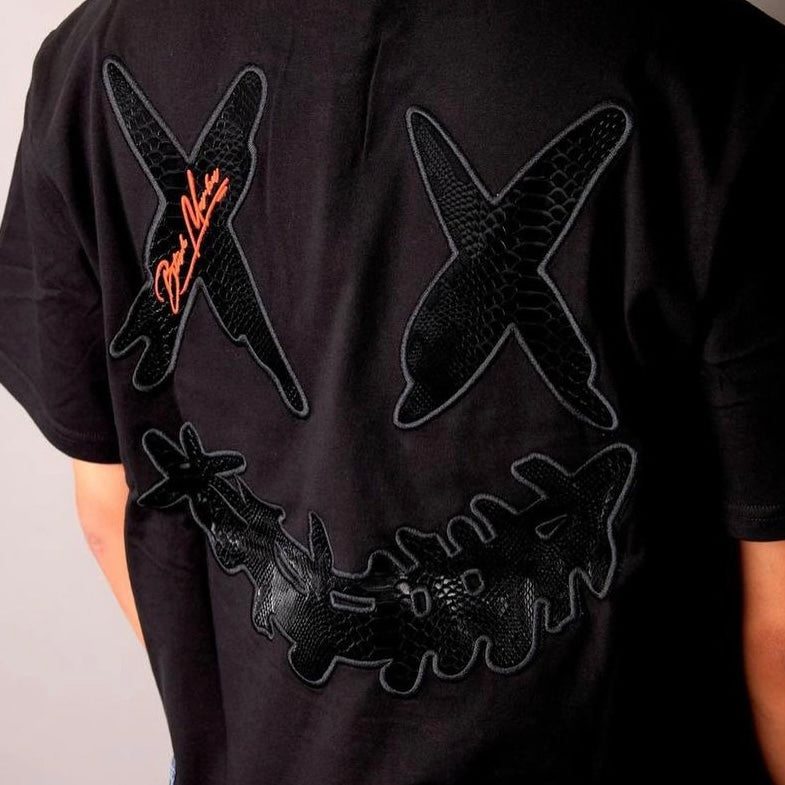 Rickyisclown Mamba Smiley Black Tee