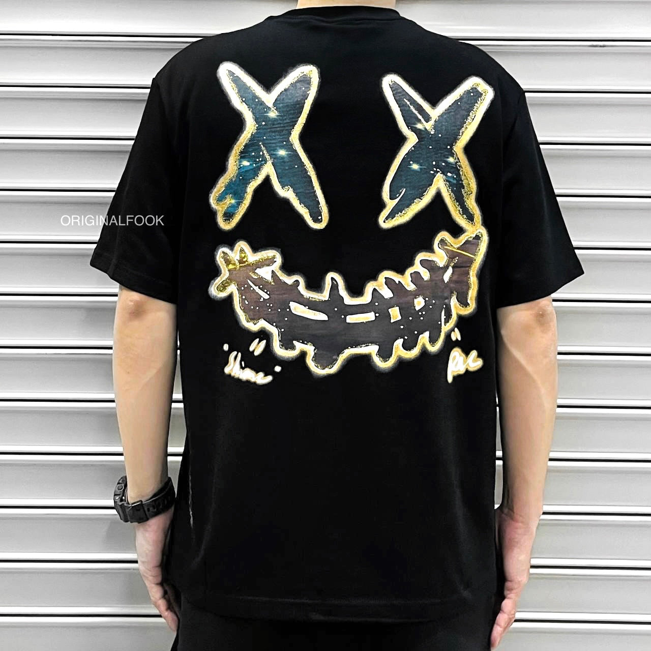 Rickyisclown Milky Way Smiley Tee Black R27230418N-E8