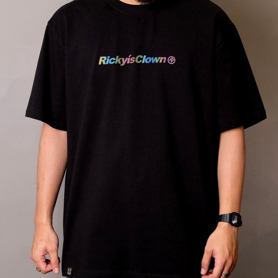 Rickyisclown Reflective Smiley Tee Black (RIC)