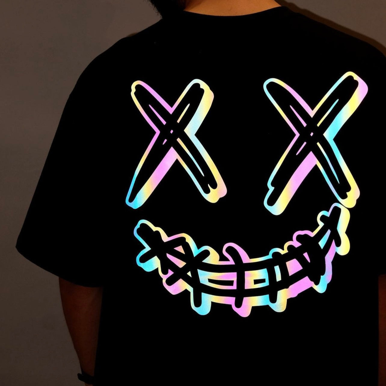 Rickyisclown Reflective Smiley Tee Black (RIC)