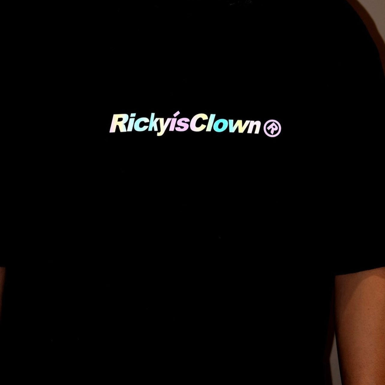 Rickyisclown Reflective Smiley Tee Black (RIC)